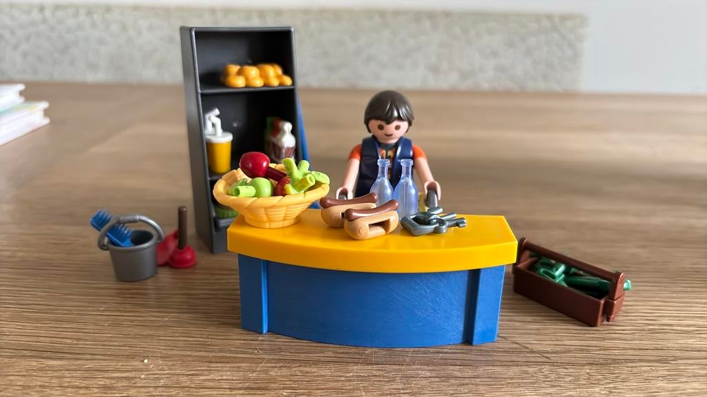 Playmobil Schoolconciërge met kiosk (9457), Ophalen of Verzenden, Zo goed als nieuw