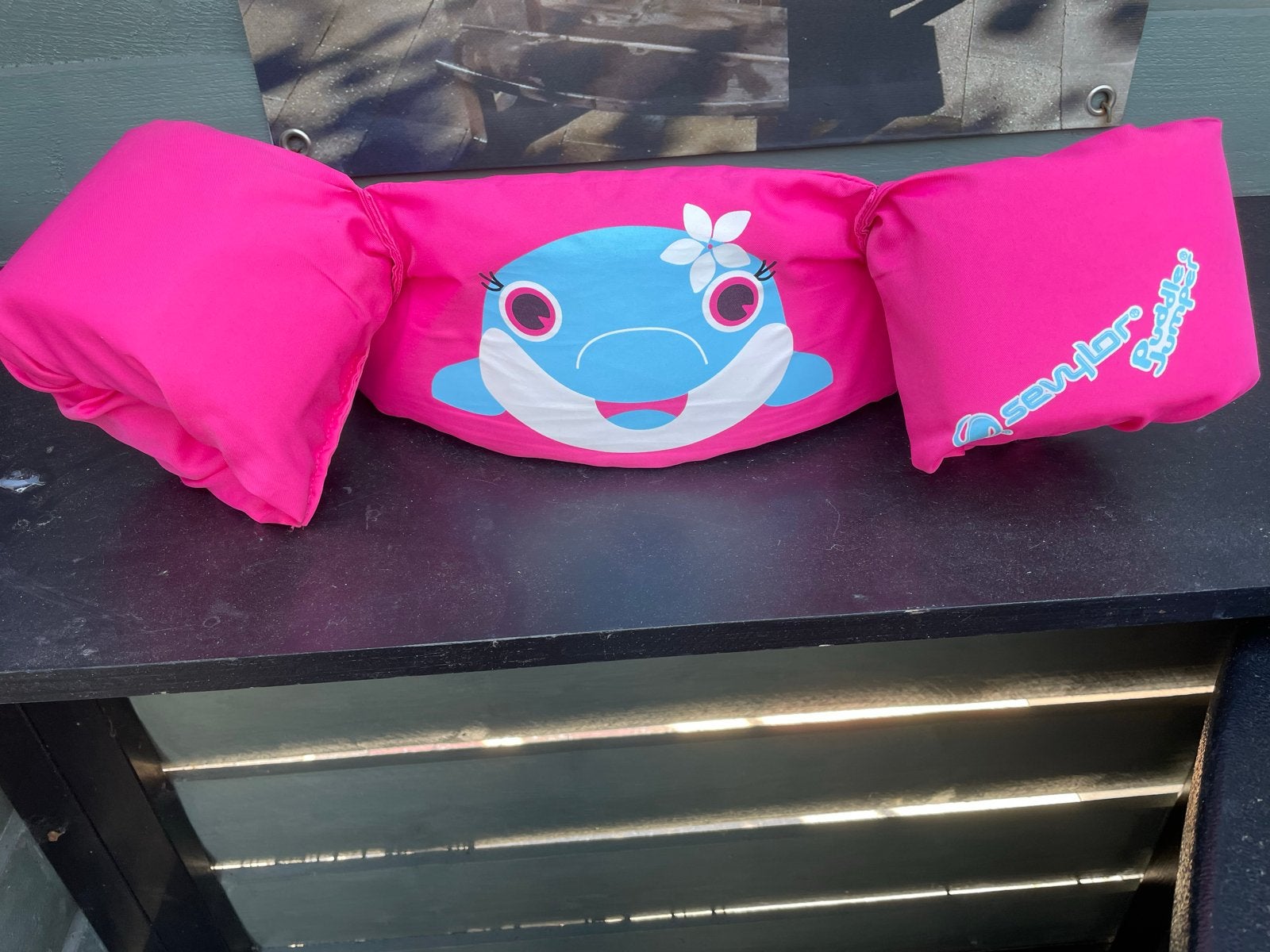 Sevylor Puddle Jumper Dolfijn Zwembandjes Roze, Kinderen en Baby's, Ophalen, Zo goed als nieuw