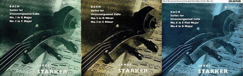 Janos Starker Bach Suites For Unaccompanied Cello No1 tm No6, LP, Kamermuziek, Verzenden, Zo goed als nieuw