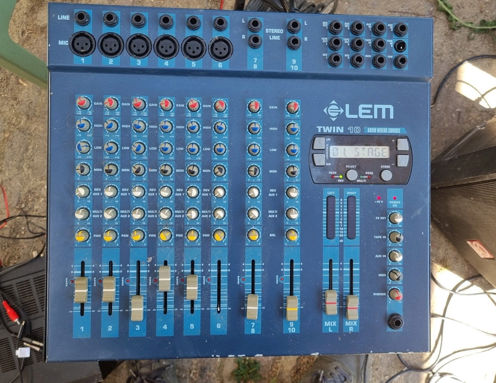 LEM Twin 10 Audio Mengpaneel - Gebruikt, Ophalen, Gebruikt, 10 tot 20 kanalen, Microfooningang