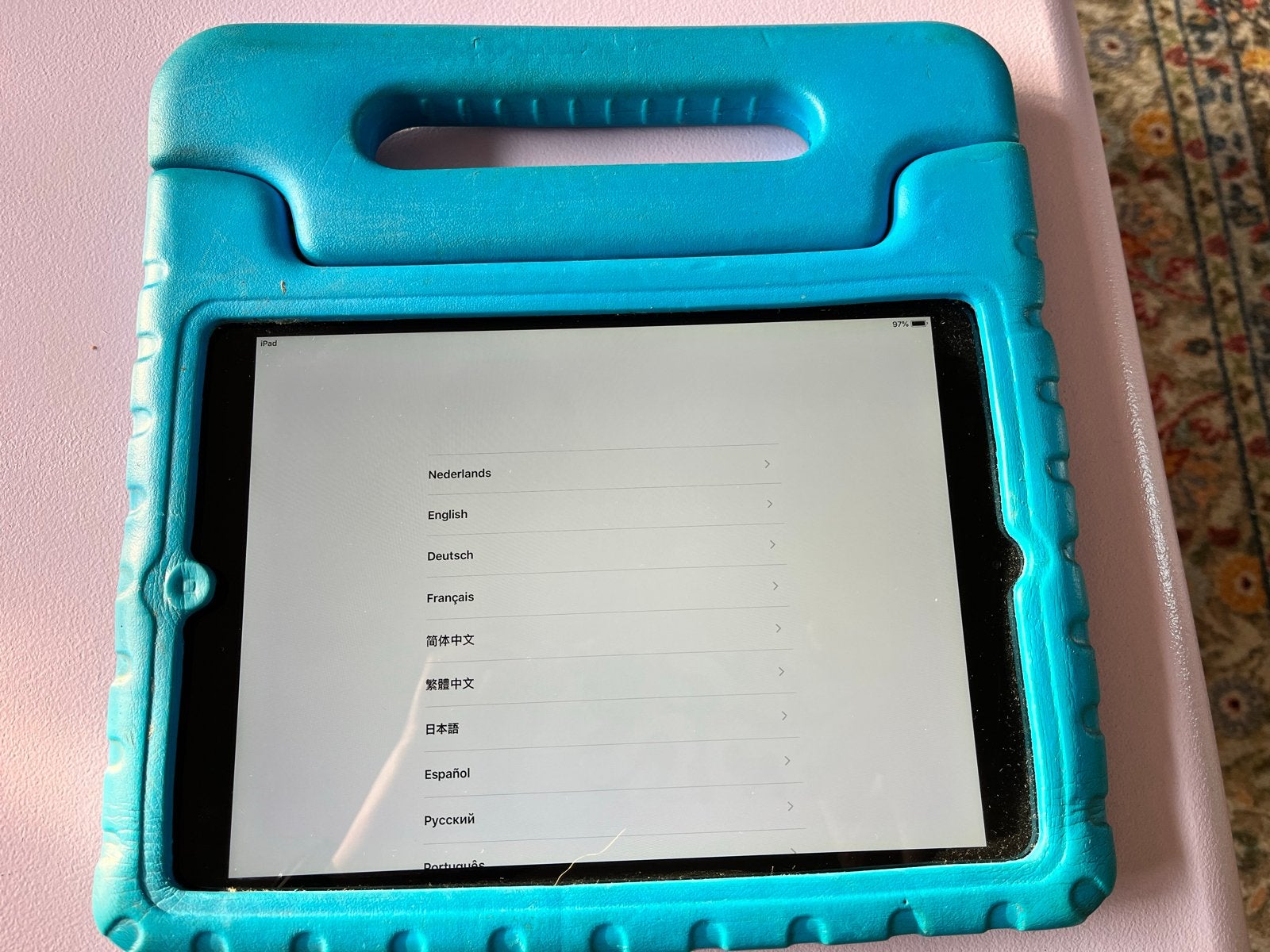 iPad Air (MD785HC/B) met Kidscover - iOS 12.5.7, Computers en Software, Gebruikt, Apple iPad Air, Grijs, 16 GB