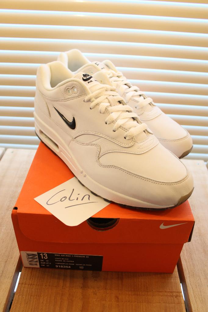 Nike - Air max 1 Jewel Black US13, Kleding | Heren, Overige kleuren, Nike, Nieuw, Ophalen of Verzenden