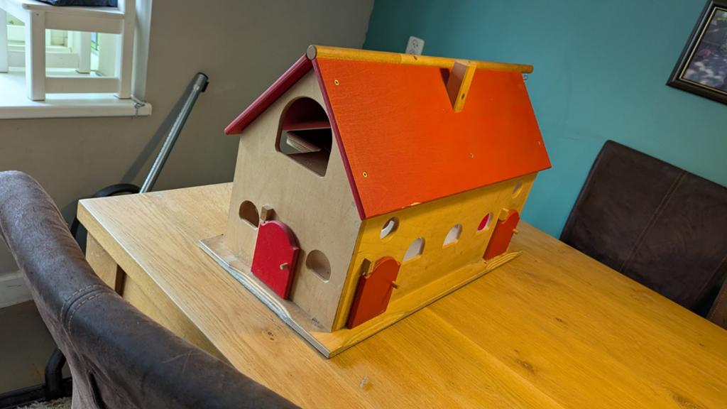 Grote houten Van Dijk Toys boerderij, Ophalen of Verzenden, Gebruikt, Overige typen