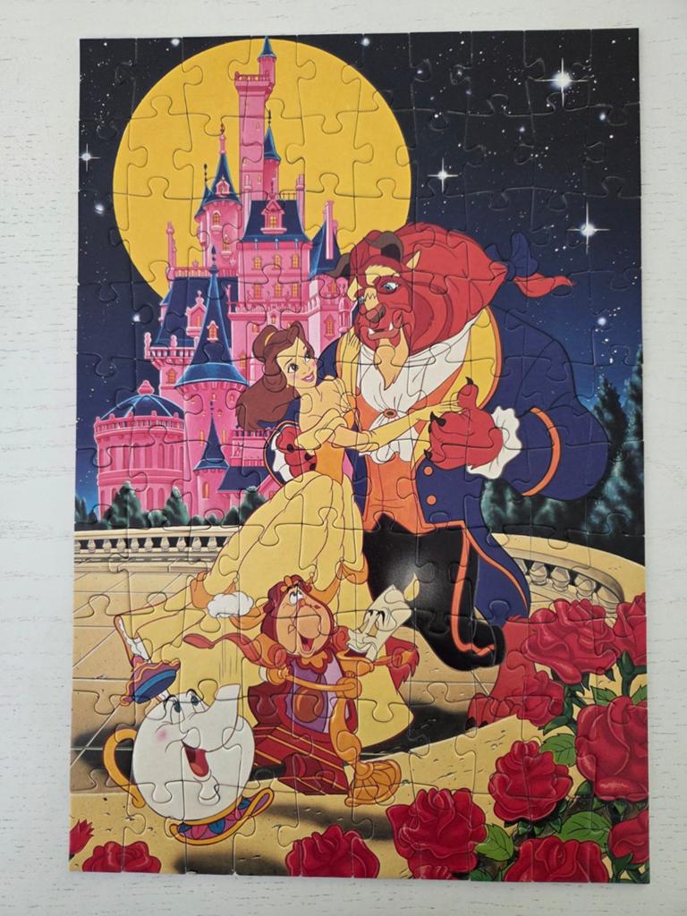 Puzzel Disney Belle en het Beest 100 stukjes, Ophalen of Verzenden, Meer dan 50 stukjes, Gebruikt, 6 jaar of ouder