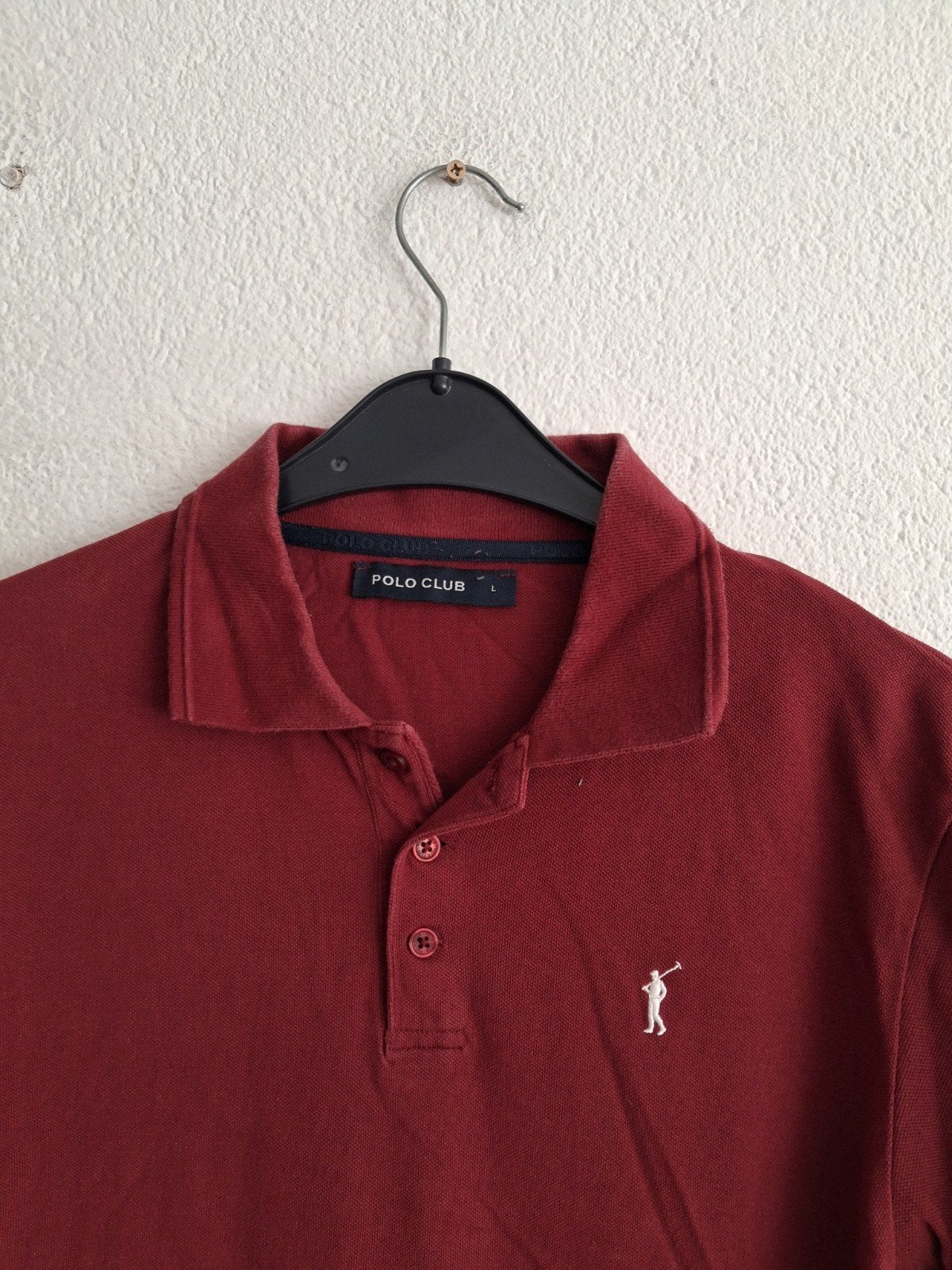 Polo Club Polo Shirt - Bordeauxrood Maat L, Maat 52/54 (L), Ophalen of Verzenden, Zo goed als nieuw, Polo Club