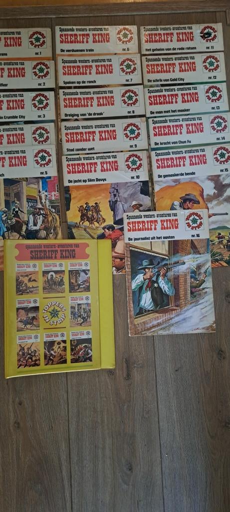 Sheriff King - Complete Serie (16 delen) + Verzamelalbum, Boeken, Stripboeken, Complete serie of reeks, Ophalen of Verzenden, Gelezen