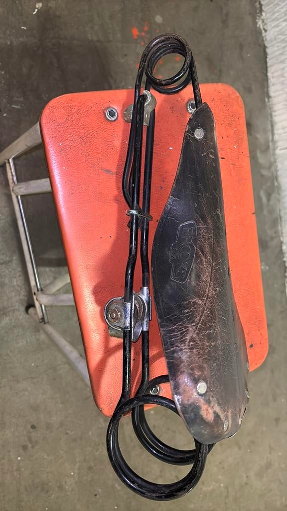 Brooks leren zadel, Fietsen en Brommers, Fietsonderdelen, Ophalen, Zo goed als nieuw, Zadel