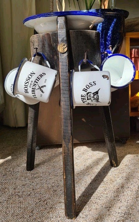 Retro Emaille Barbecue Set: Vrijbuiters Servies Paardenth, Ophalen of Verzenden