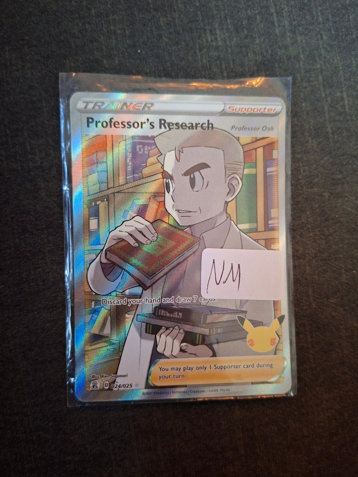 Professor's Research (Professor Oak) - Celebrations, Ophalen of Verzenden, Zo goed als nieuw, Losse kaart, Foil