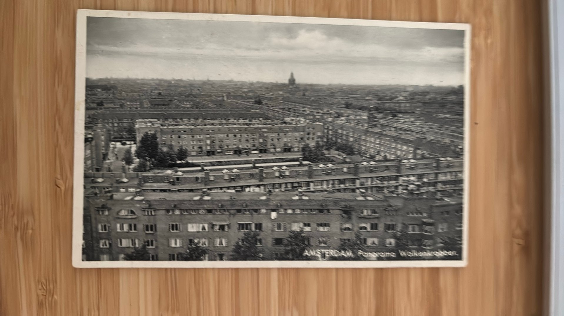 Amsterdam Zuid jaren 40-50 Panorama van de Wolkenkrabber, Ophalen of Verzenden, 1940 tot 1960, Ongelopen, Noord-Holland