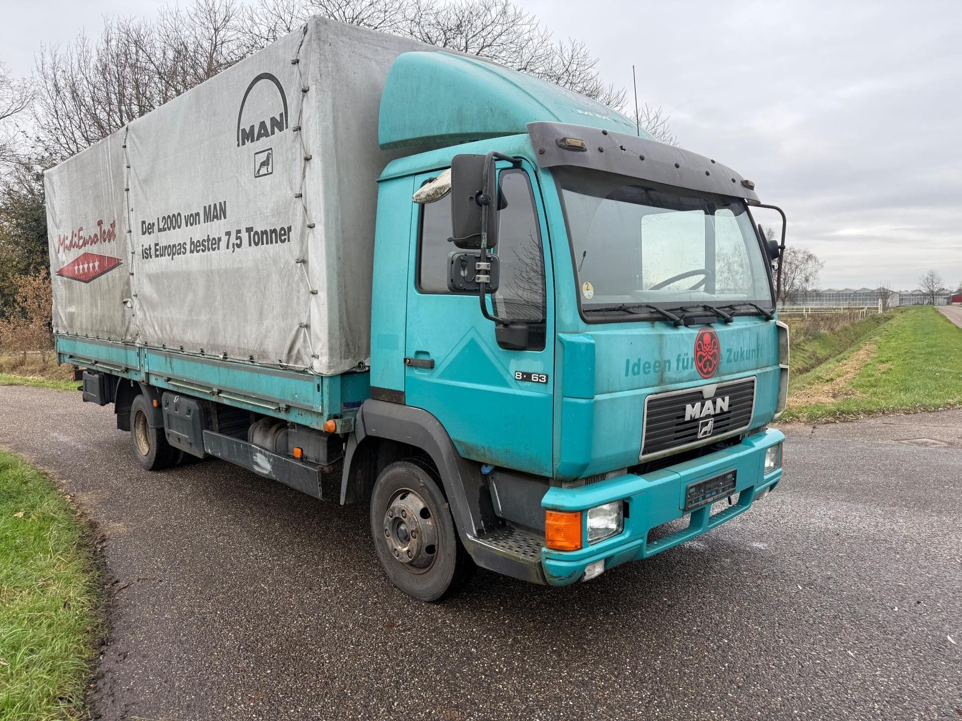 M.A.N. Vrachtwagen bakwagen, Achterwielaandrijving, MAN, 163 pk, Origineel Nederlands