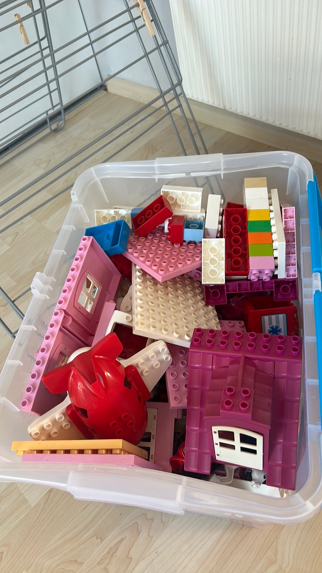 Bak vol Lego, Ophalen, Gebruikt