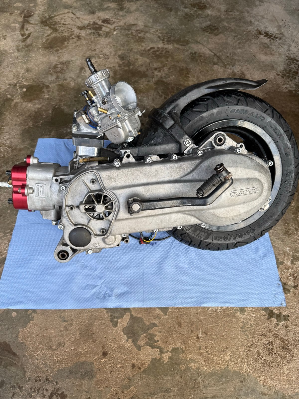 Ht 190cc 180cc mtorblok plug and play, Ophalen of Verzenden, Zo goed als nieuw, Blok, Piaggio