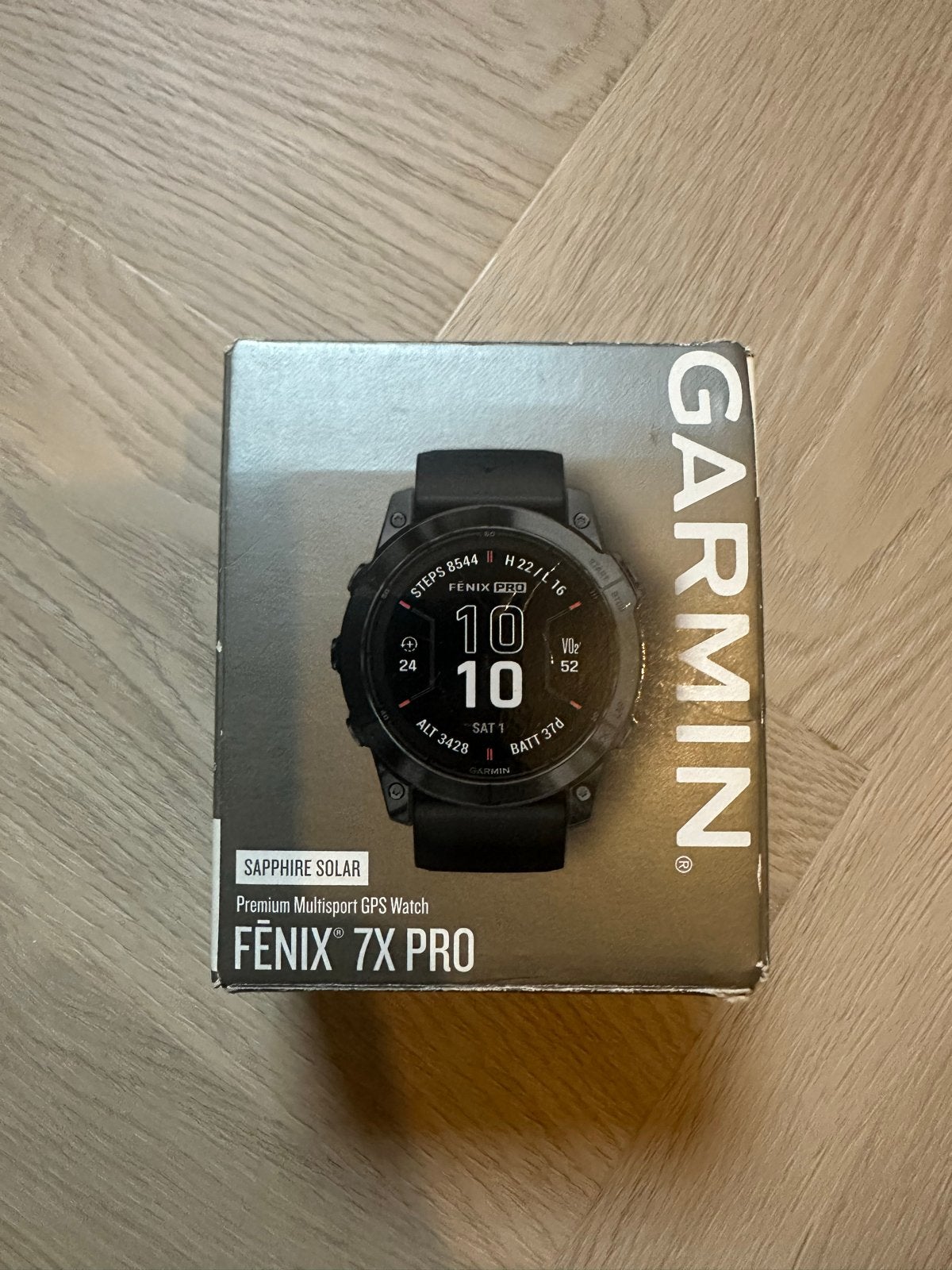 bijna NIEUWE Garmin Fenix 7X Pro Sapphire Solar 51mm, Ophalen, Stappen, IOS, Zo goed als nieuw