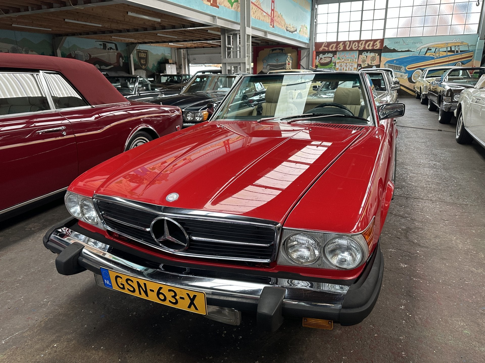 Mercedes-Benz SL-Klasse 560 SL (bj 1989, automaat), Auto's, Automaat, Achterwielaandrijving, 5600 cc, Beige