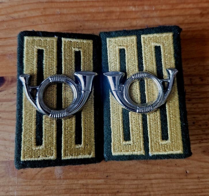 Set kraagpatten Garde Jagers, Ophalen of Verzenden, Landmacht, Nederland, Embleem of Badge