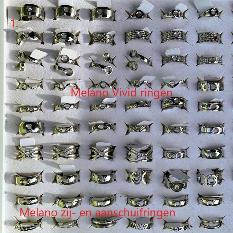 Melano VIVID Ringen+Zettingen+Armbanden+Oorbellen en Ketting, Sieraden, Tassen en Uiterlijk, Ringen, IJzer of Staal, Nieuw, Ophalen of Verzenden