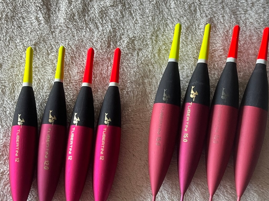 adv 62 / NIEUW serie 8 dobbersTUBERTINI, Ophalen of Verzenden, Gebruikt, Dobber of Lood