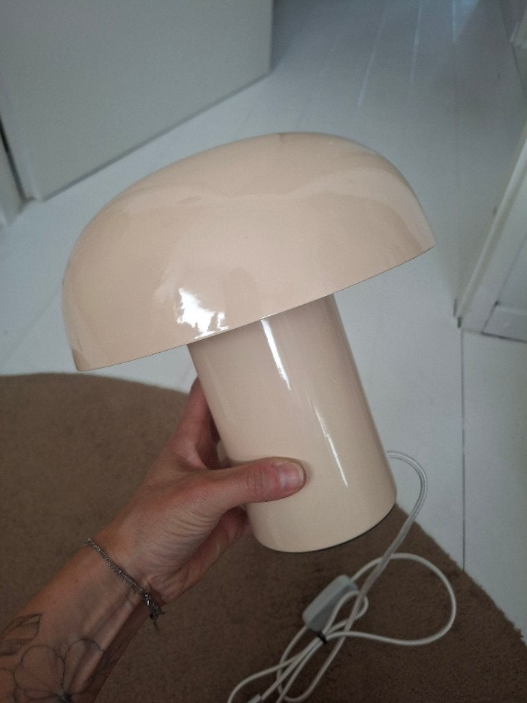 Tafellamp H&M HOME, Huis en Inrichting, Beige, Gebruikt, Paddenstoellamp, Ophalen of Verzenden