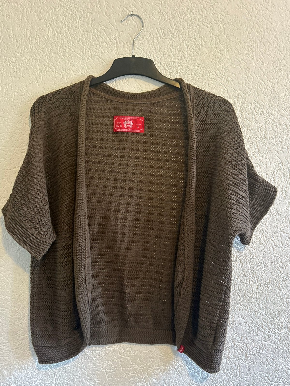 Vest. Topje. Gilet. Cardigan. Maat L. Snel verzonden., Ophalen of Verzenden, Zo goed als nieuw, Bruin