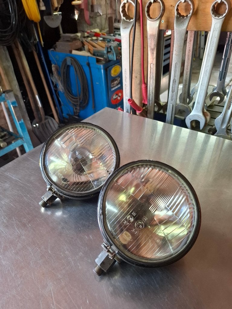 Ronde opbouw koplampen merk Guide USA 15 cm, Ophalen of Verzenden, Nieuw, Oldtimer onderdelen