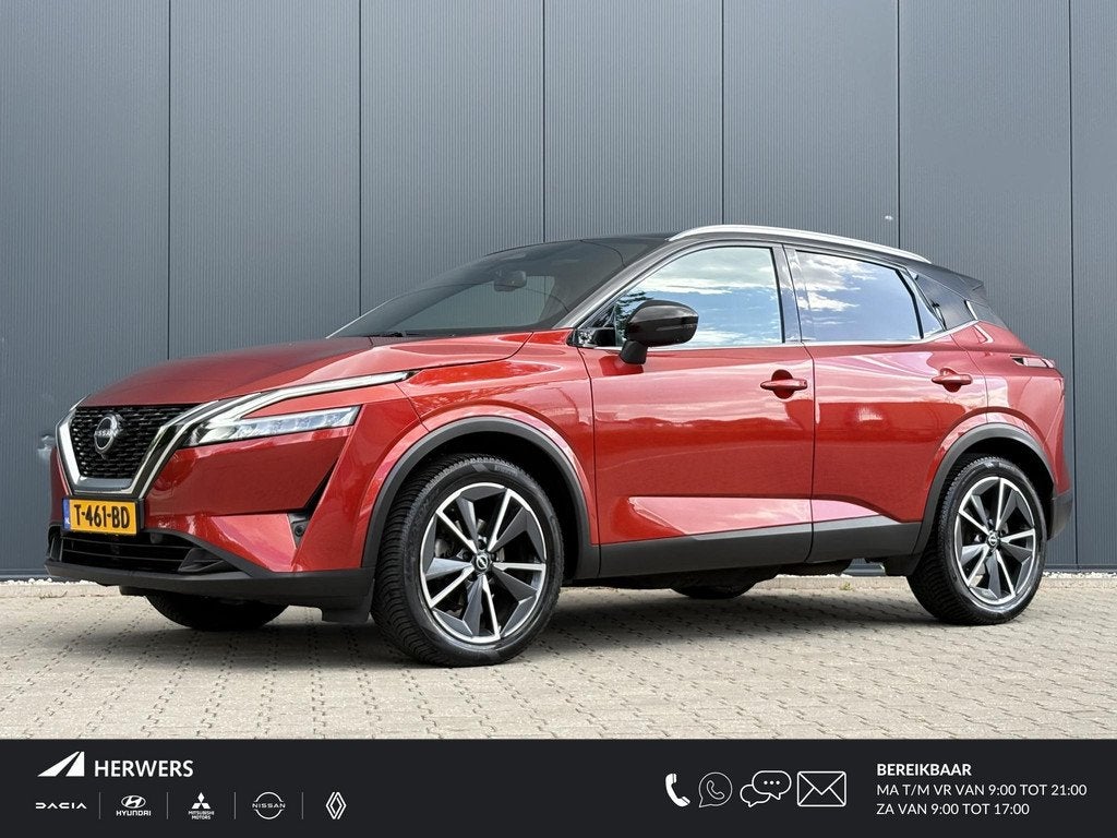 Nissan Qashqai 1.3 MHEV Tekna / Panorama dak / Trekhaak 1400, Auto's, Nissan, Voorwielaandrijving, 1304 kg, Gebruikt, Euro 6
