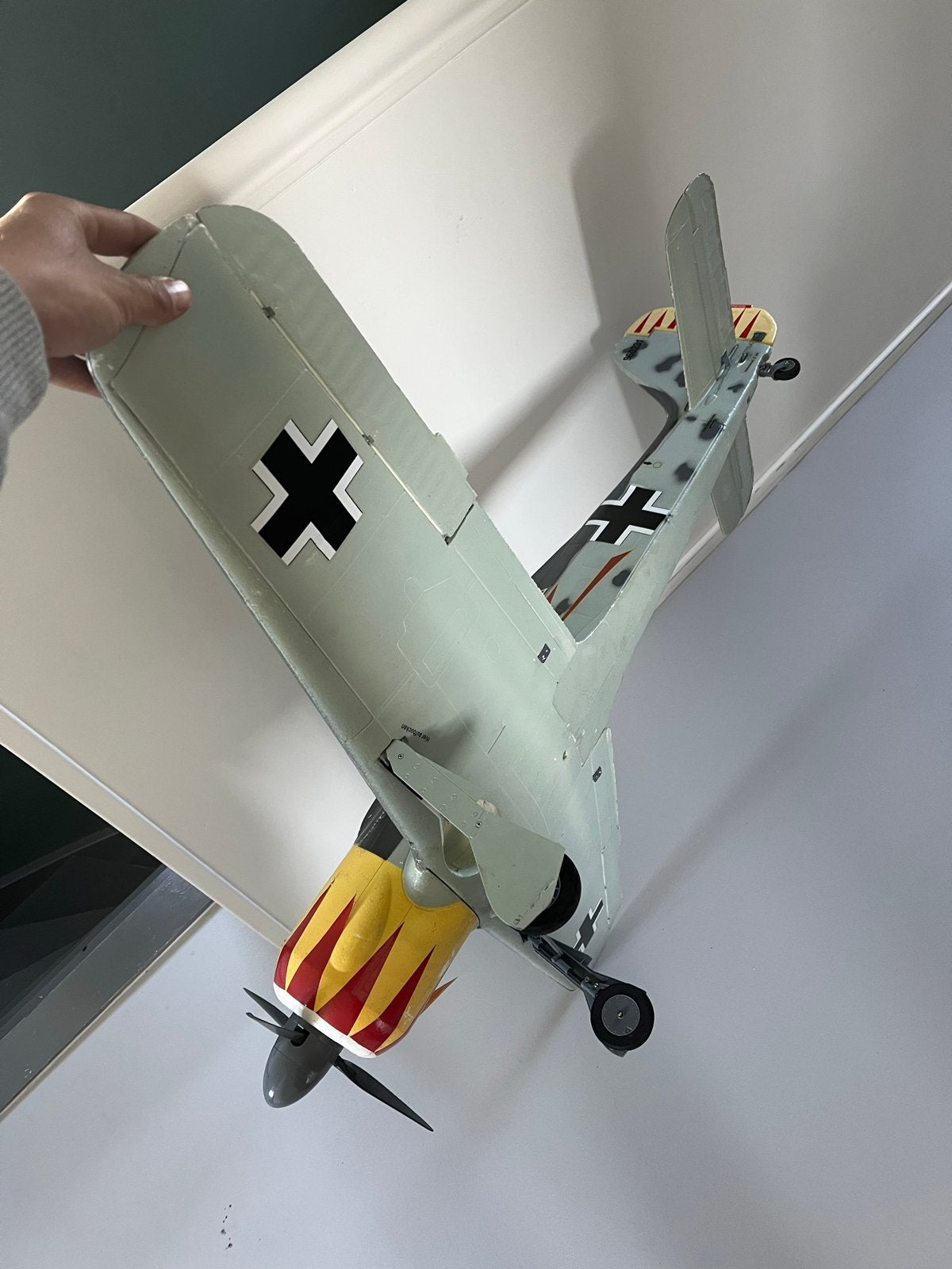 Modelbouw Focke Wulf FW-190 Warbird RC Vliegtuig, Gebruikt, Groter dan 1:72, Vliegtuig, Ophalen