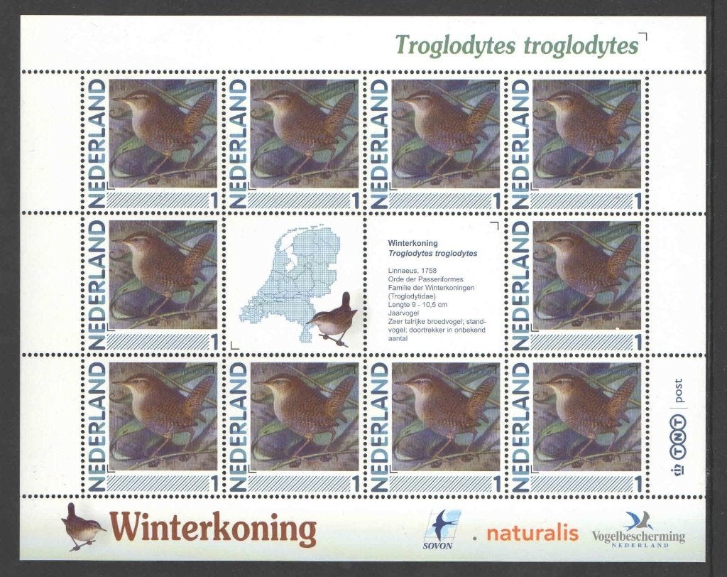 Postzegels vogels in Nederland: Winterkoning, Ophalen of Verzenden, Na 1940, Postfris