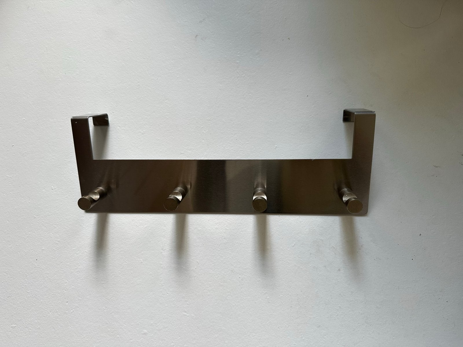 RVS Over-de-deur Kapstok met 4 Haken, Ophalen, Gebruikt, Wandhaken, Minder dan 100 cm