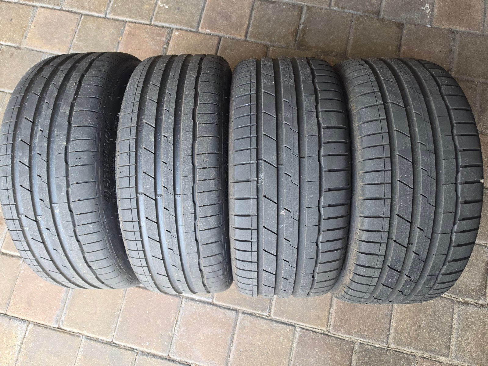 Hankook S1 Evo3 Demo Banden Breedset 225/45/18 - 255/40/18, Auto-onderdelen, 18 inch, Gebruikt, Ophalen of Verzenden, Band(en)