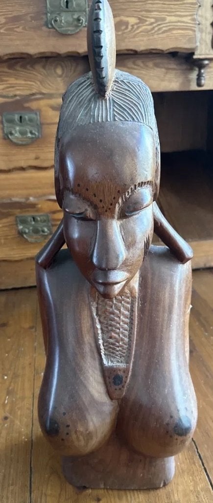 Buste, vrouwenfiguur | Oost Afrikaans '50/'60, Ophalen, Buste, Handgemaakt, 20 - 50 cm