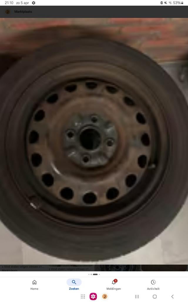 4 ijzer velgen gebruik citroen c1 Peugeot 107 aygo 2005 2014, Auto diversen, Overige Auto diversen, Ophalen of Verzenden