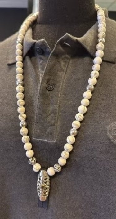 BUDDHA TO BUDDHA KETTING 188WH SPIRIT BEAD MIX WIT €649,00, Ophalen of Verzenden, Nieuw, Wit, Zilver