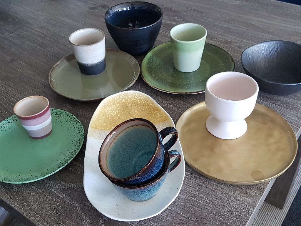 Servies met seventies look, Ophalen, Gebruikt, Keramiek, Overige typen