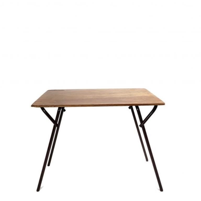 Retro vintage examen klaptafels, horeca terrastafel.  160, Gebruikt, Ophalen of Verzenden, 150 tot 200 cm, 25 tot 50 cm
