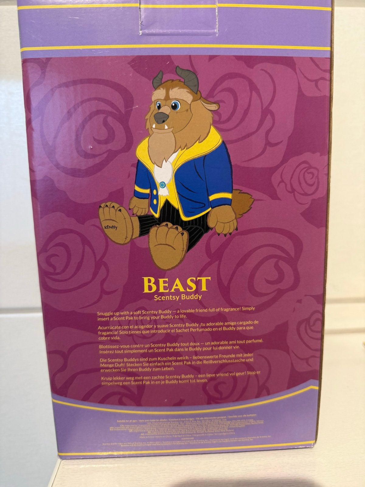 Scentsy Knuffel Beest met Geurzakje - Disney Belle en het Be, Disney, Overige typen, Nieuw, Ophalen of Verzenden
