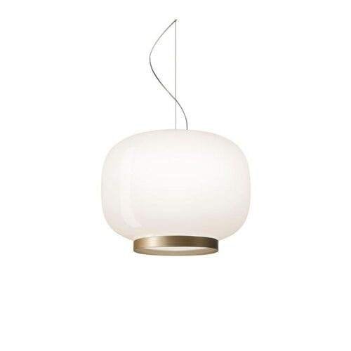 Te koop: Foscarini Chouchin 1 Reverse Hanglamp - Wit - Goud, Ophalen, Design, Nieuw, E27 (groot)