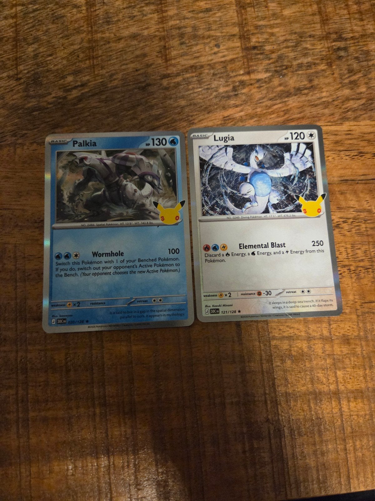 Pokémon kaarten: Palkia en Lugia (Celebrations), Ophalen of Verzenden, Zo goed als nieuw, Meerdere kaarten
