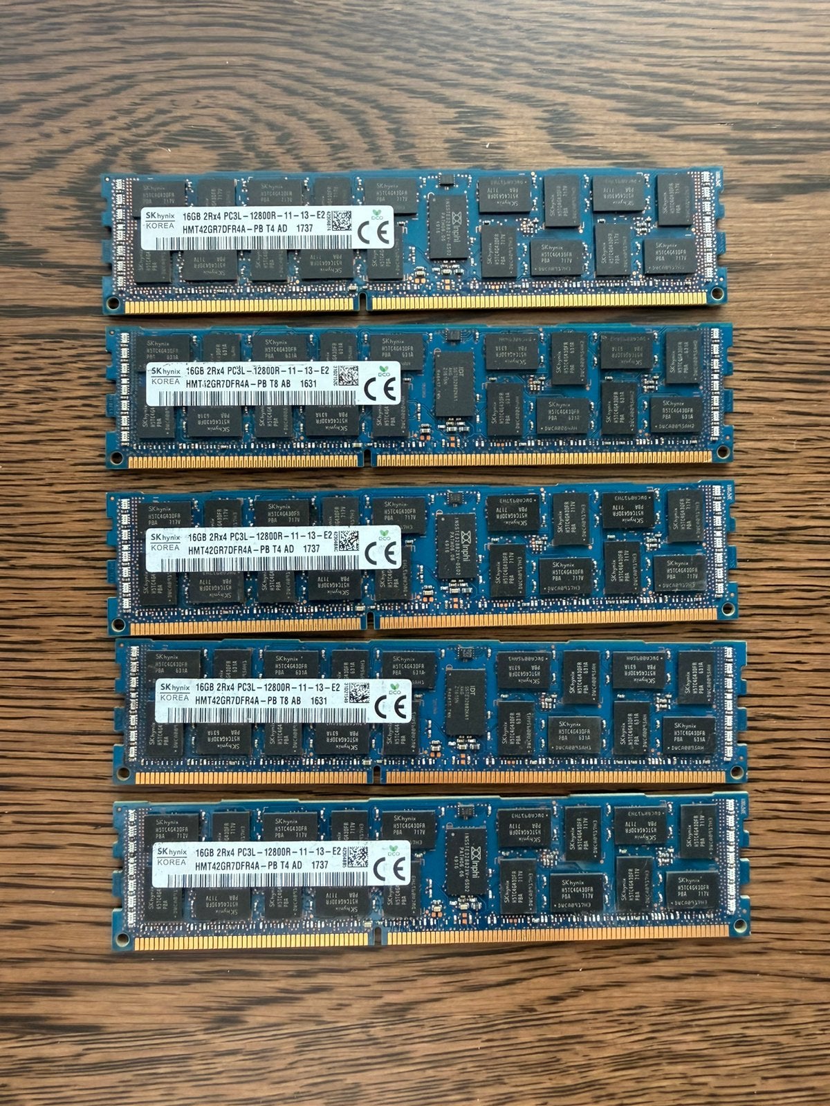 4x SK hynix, 16GB, PC3L-12800R DDR3, Gebruikt, Server, DDR3, Ophalen of Verzenden