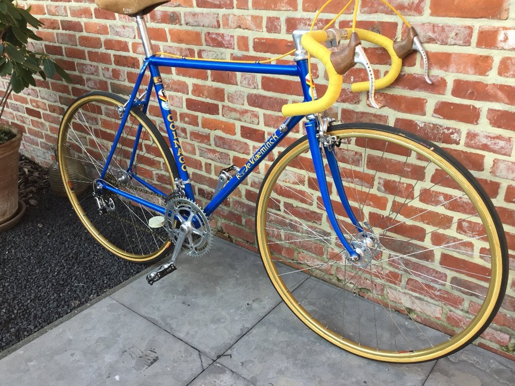 Colnago Roger Devlaeminck racefiets, Fietsen en Brommers, Fietsen | Oldtimers, Ophalen, Jaren '60 of nieuwer, Colnago RDV, Velgrem