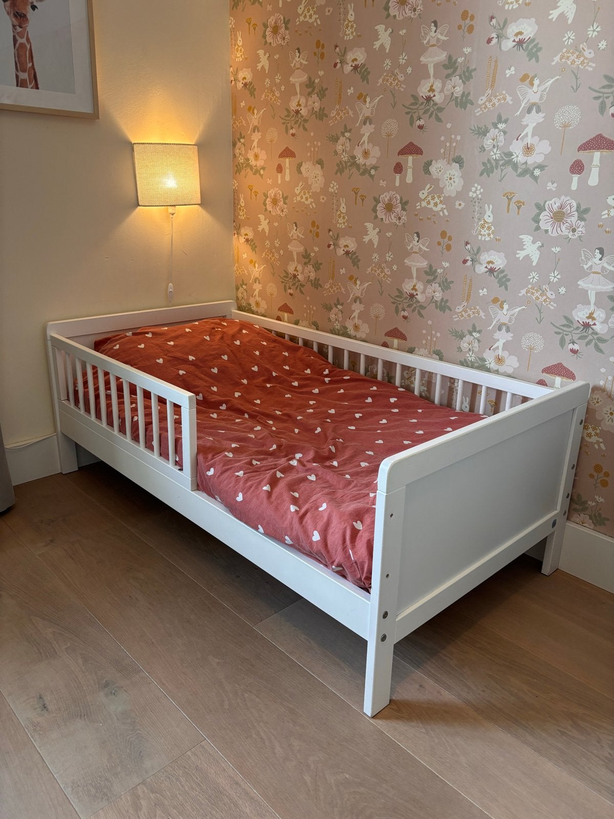 Petit Amélie Peuterbed Wit - Zo goed als nieuw, Ophalen, 70 tot 85 cm, 140 tot 160 cm, Zo goed als nieuw