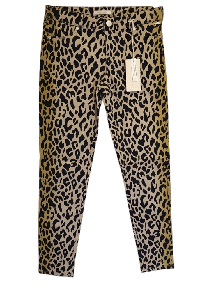 Prachtige SCOTCH&SODA panter stretch jeans mt 12/152. NIEUW!, Kinderen en Baby's, Kinderkleding | Maat 152, Broek, Nieuw, Scotch & Soda