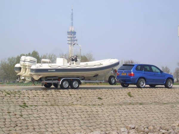 NOVA MARINE RH 700 RIB SUPER BOAT, Watersport en Boten, Rubberboten, Zo goed als nieuw, Benzine, 200 pk of meer, Overige materialen