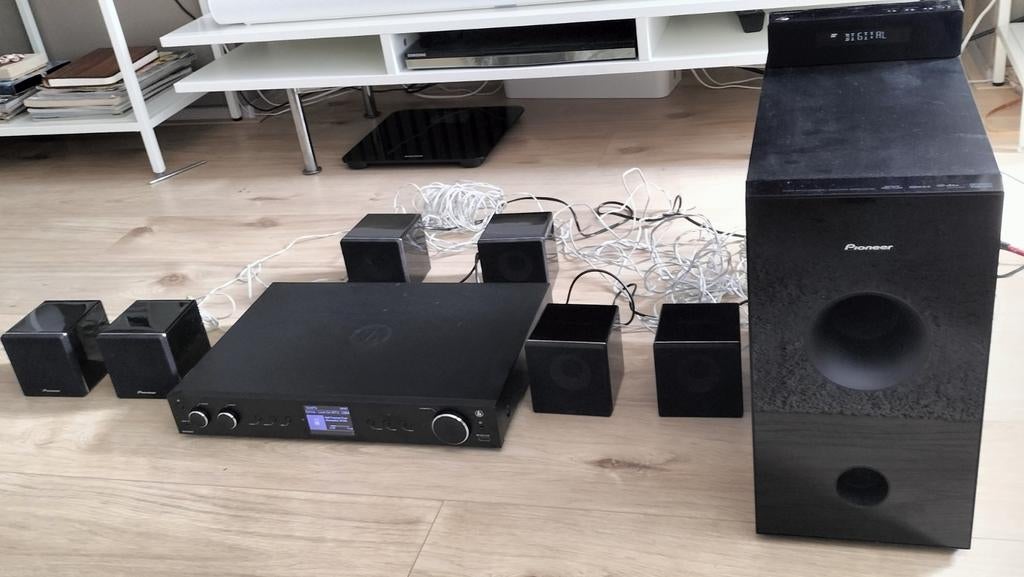 Pioneer Surround set & audio streamer met wifi dab radio, Ophalen