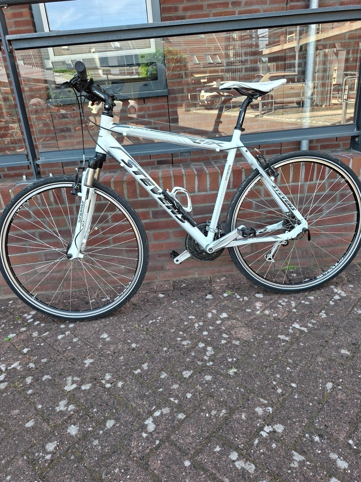 Stevens X cross, gravelbike, mountainbike, toerfiets., 28 inch, Gebruikt, Vering, Velgrem