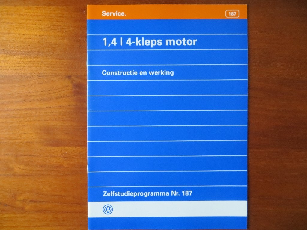 Volkswagen zelfstudieprogramma 187: 1,4 l 4-kleps motor, Ophalen of Verzenden, Nieuw, Volkswagen
