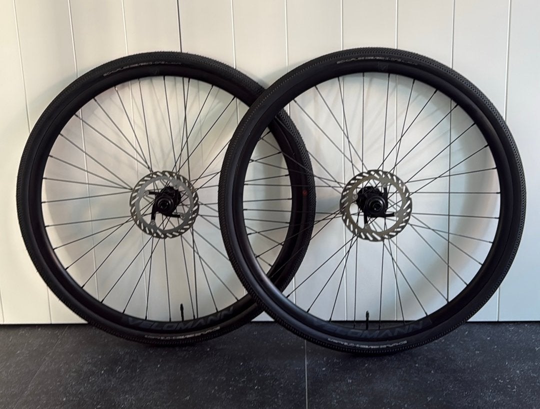 Velomann Bianchi gravel wielset | schwalbe G One | Shimano R, Wiel, Gravelbike, Ophalen of Verzenden, Zo goed als nieuw