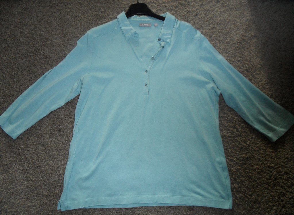 Lang, lichtblauw damesshirt van RABE, maat 46, Rabe, Blauw, Maat 46/48 (XL) of groter, Ophalen of Verzenden