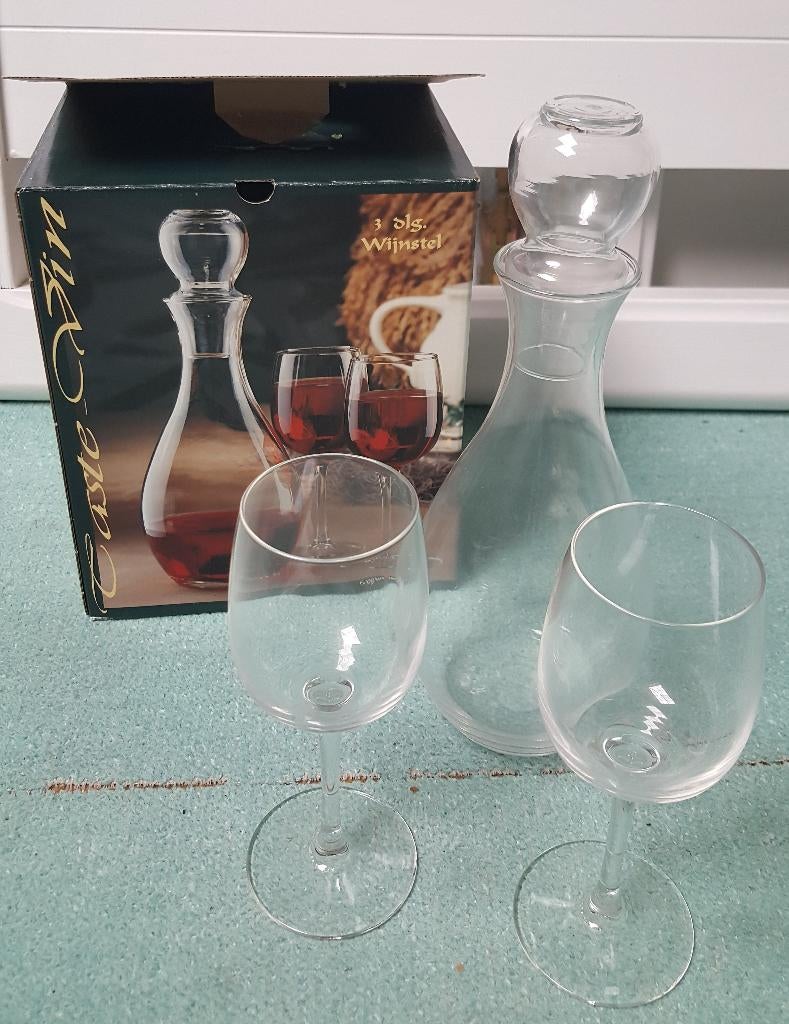 3 delig wijnstel, wijnkaraf, Ophalen of Verzenden, Nieuw, Overige stijlen