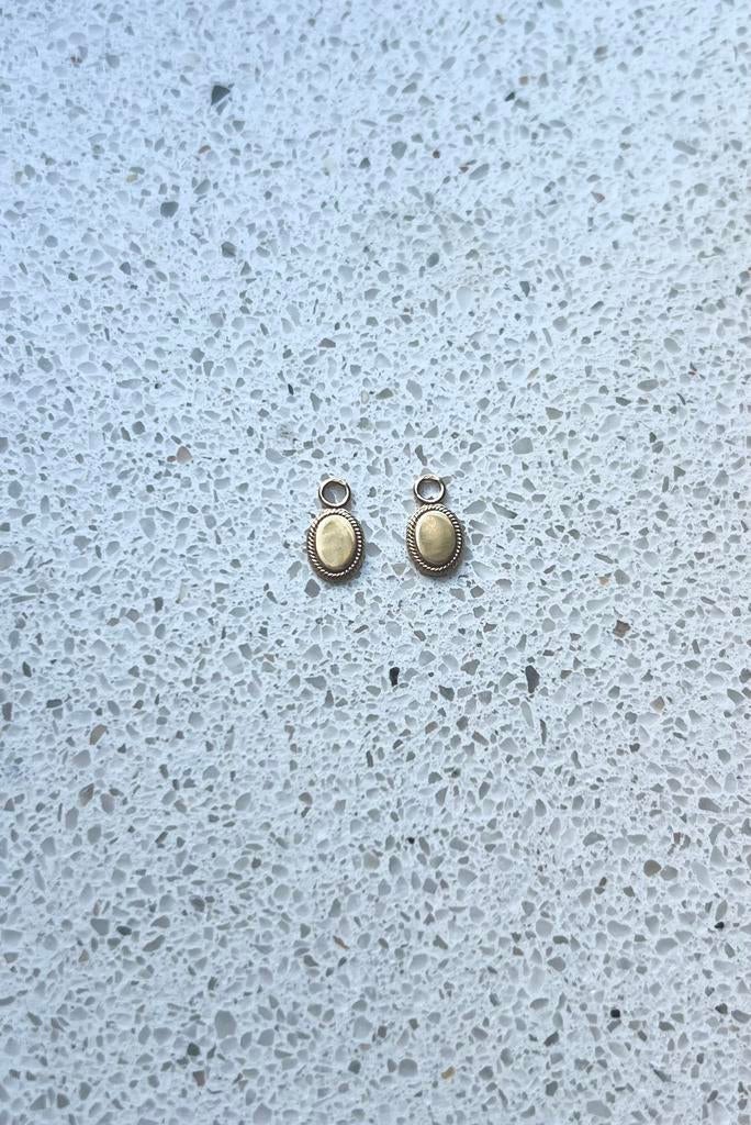 Blush oorbedels 14K goud, Ophalen of Verzenden, Zo goed als nieuw, Goud, Goud